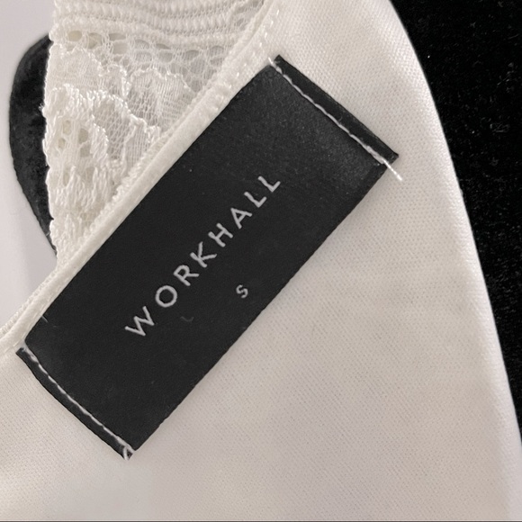 2𝒇𝒐𝒓$60 WORKHALL White lace open back dress sizeS - Picture 4 of 4